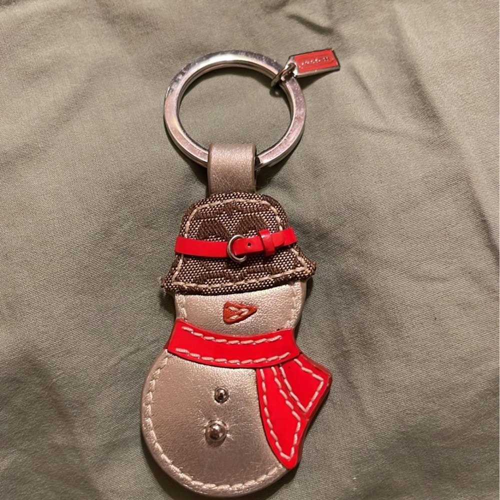 Coach Snowman Key Holder